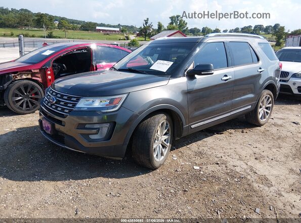 1FM5K8F80HGC94056 2017 FORD EXPLORER Gray Front left