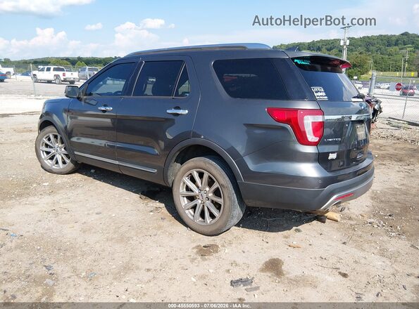 1FM5K8F80HGC94056 2017 FORD EXPLORER Gray Rear left