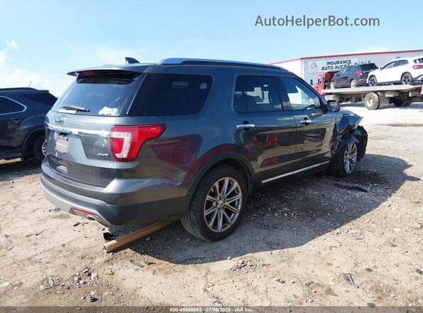 1FM5K8F80HGC94056 2017 FORD EXPLORER Gray Rear right