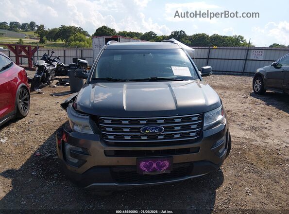 1FM5K8F80HGC94056 2017 FORD EXPLORER Gray Rear interior view