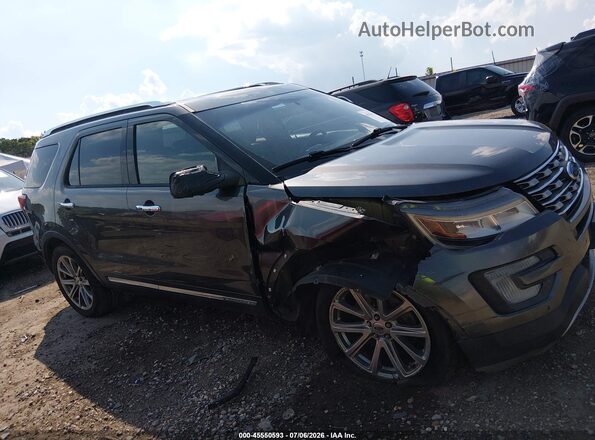 1FM5K8F80HGC94056 2017 FORD EXPLORER Gray 360 interior view