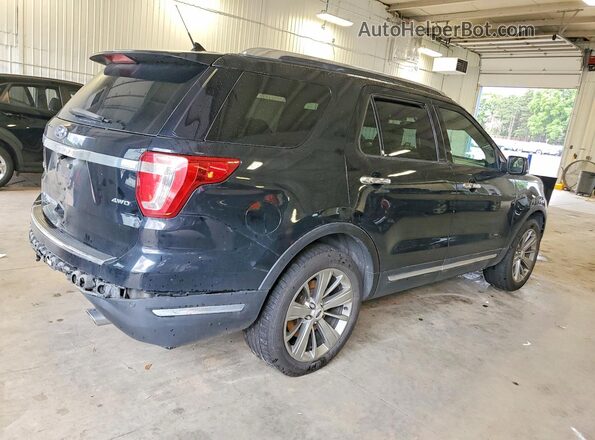 1FM5K8F80JGB57785 2018 FORD EXPLORER Black Հետևի աջ