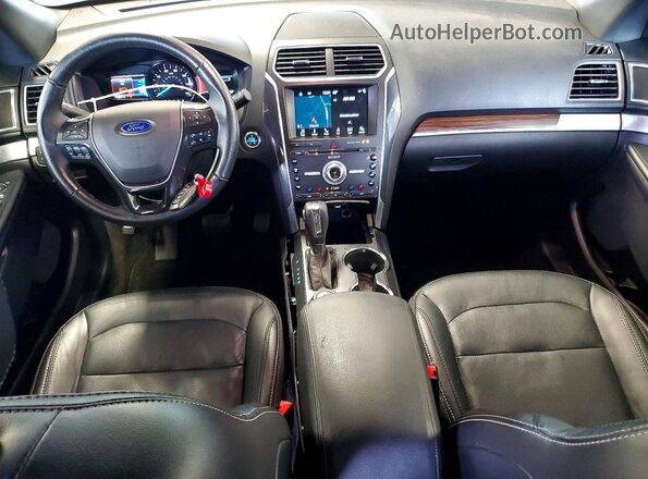 1FM5K8F80JGB57785 2018 FORD EXPLORER Black Առջևի վահանակի տեսք