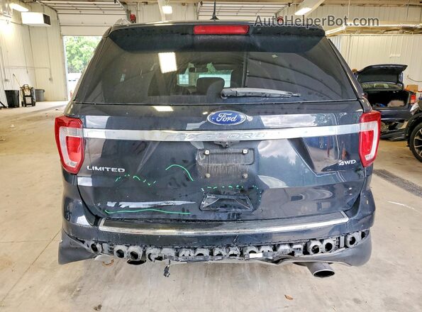 1FM5K8F80JGB57785 2018 FORD EXPLORER Black Հետևի տեսք