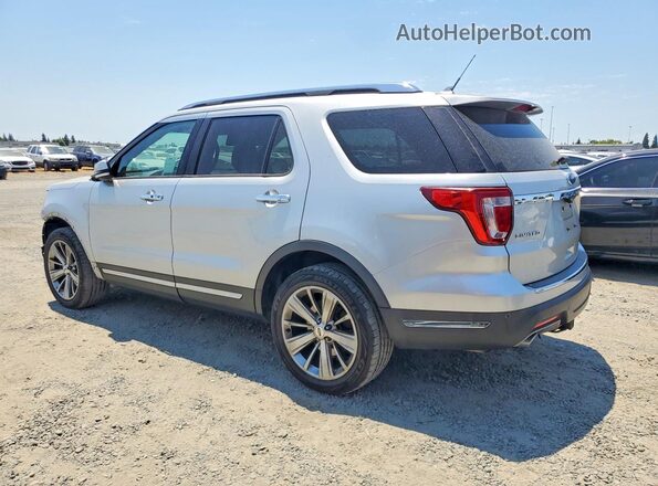 1FM5K8F80JGC16673 2018 FORD EXPLORER Silver Trasero izquierdo