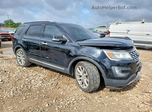 1FM5K8F81GGA10612 2016 FORD EXPLORER Black Передня права чверть