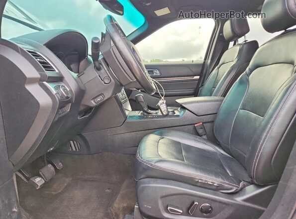 1FM5K8F81GGA10612 2016 FORD EXPLORER Black Вид салону спереду