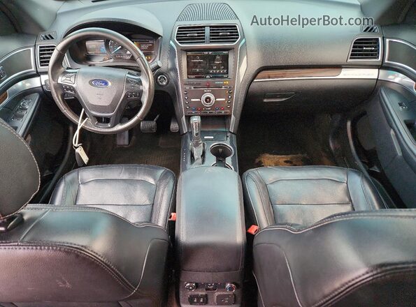1FM5K8F81GGA10612 2016 FORD EXPLORER Black Вид панелі приладів