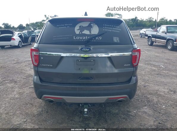 1FM5K8F81GGC17632 2016 FORD EXPLORER Gray 