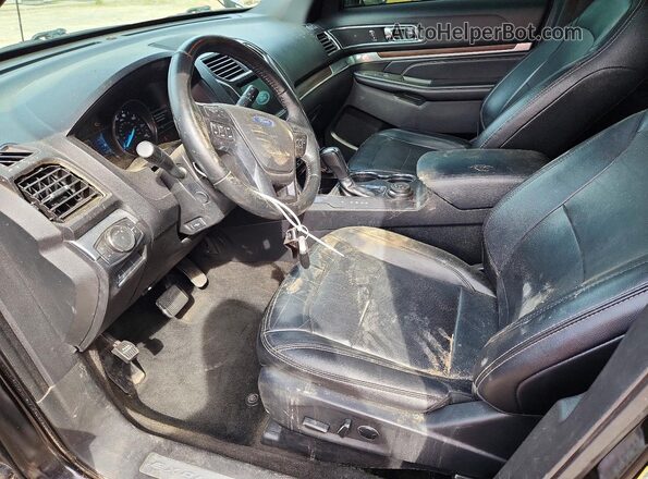 1FM5K8F81HGA16783 2017 FORD EXPLORER Black Vista interior delantera