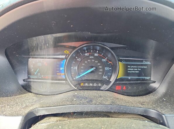 1FM5K8F81HGA16783 2017 FORD EXPLORER Black Vista del cuadro de instrumentos