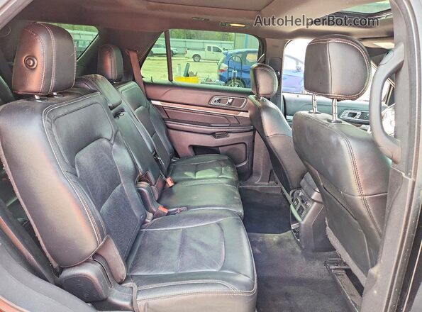 1FM5K8F81HGA16783 2017 FORD EXPLORER Black Vista de los asientos traseros