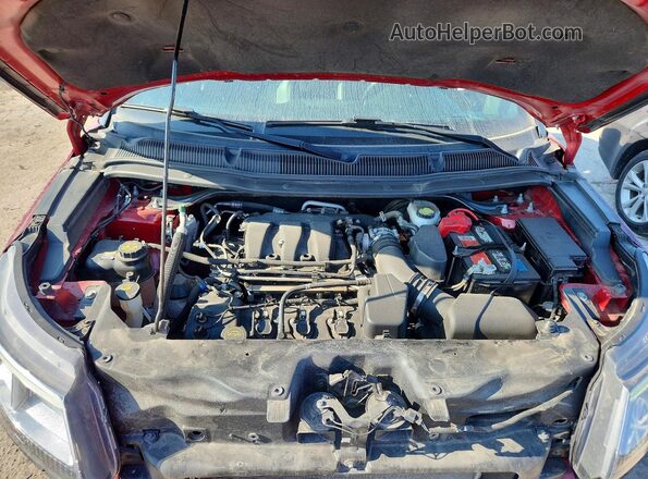1FM5K8F81JGC66062 2018 FORD EXPLORER Burgundy Շարժիչի բաժամունքի տեսք