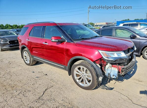 1FM5K8F81JGC66062 2018 FORD EXPLORER Burgundy Առջևի աջ