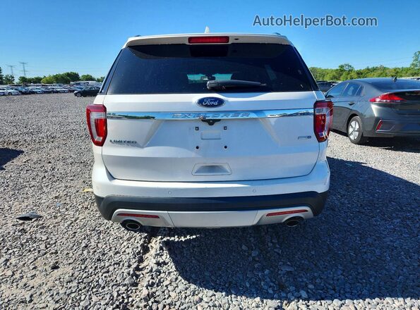 1FM5K8F82GGA00476 2016 FORD EXPLORER White Вид ззаду