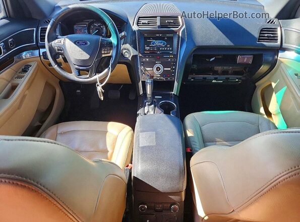 1FM5K8F82GGA00476 2016 FORD EXPLORER White Вид панелі приладів