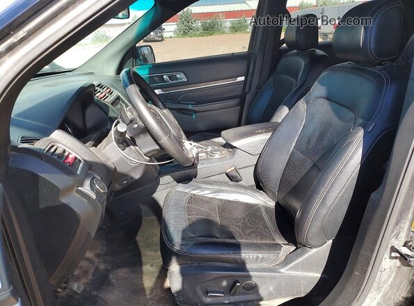 1FM5K8F82GGA46034 2016 FORD EXPLORER Gray Widok wnętrza z przodu