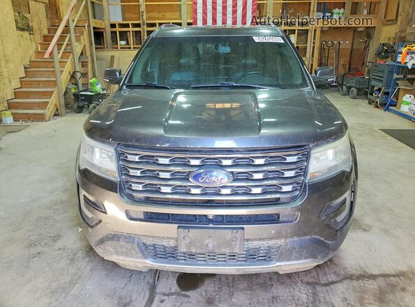 1FM5K8F82GGA46034 2016 FORD EXPLORER Gray Widok z przodu