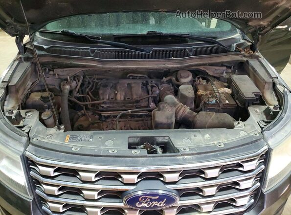 1FM5K8F82GGA46034 2016 FORD EXPLORER Gray Widok komory silnika