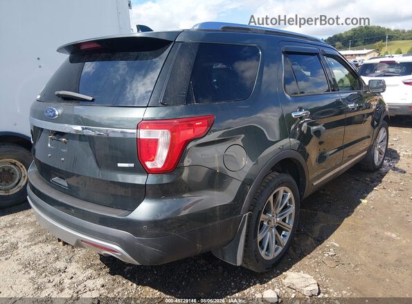 1FM5K8F82GGA71208 2016 FORD EXPLORER Green Rear right