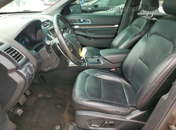 1FM5K8F82GGA76800 2016 FORD EXPLORER Brown Vista interior delantera