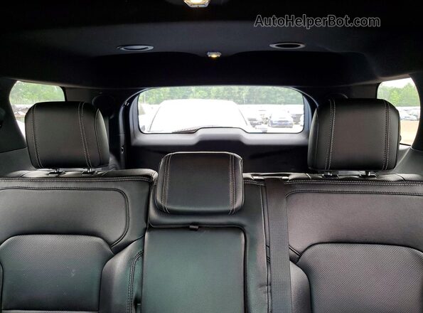 1FM5K8F82GGA76800 2016 FORD EXPLORER Brown Vista de los asientos traseros