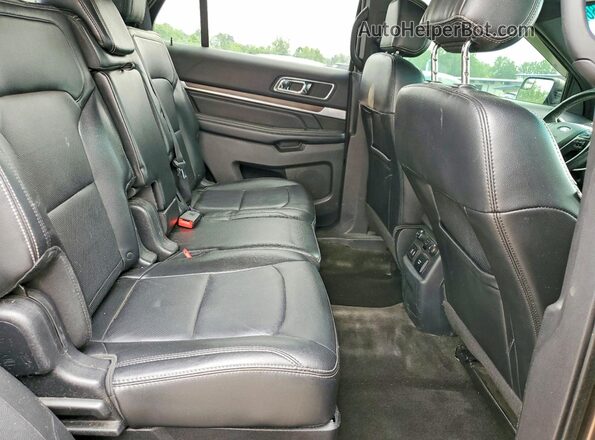 1FM5K8F82GGA76800 2016 FORD EXPLORER Brown Vista interior trasera