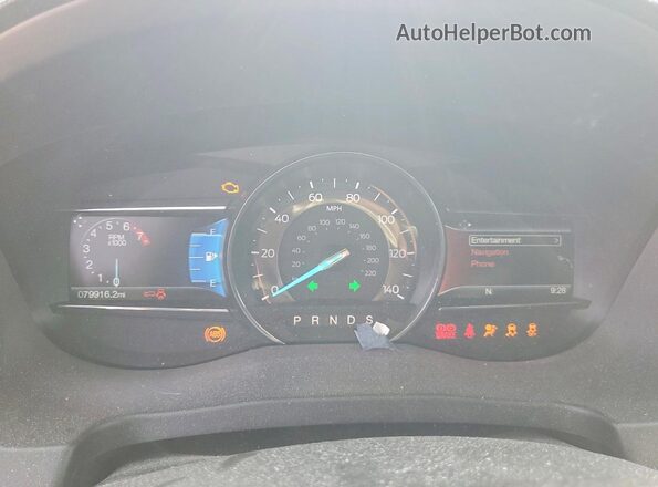 1FM5K8F82GGB85631 2016 FORD EXPLORER Silver Widok zestawu wskaźników