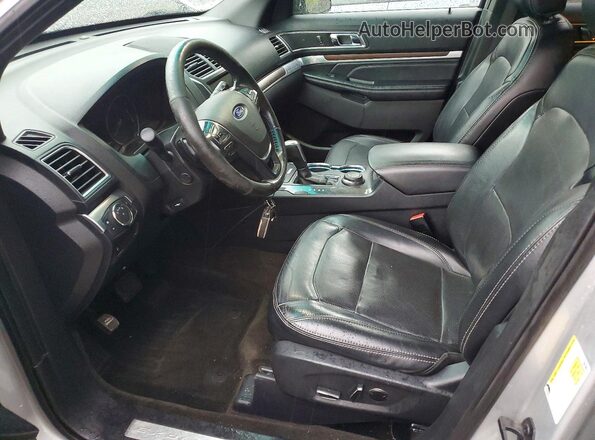 1FM5K8F82GGC49263 2016 FORD EXPLORER Silver წინა სალონის ხედი