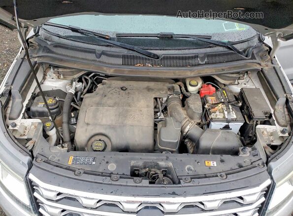 1FM5K8F82GGC49263 2016 FORD EXPLORER Silver ძრავის განყოფილების ხედი
