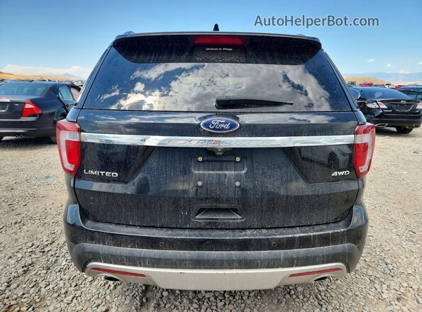 1FM5K8F82HGC93975 2017 FORD EXPLORER Black Rear view