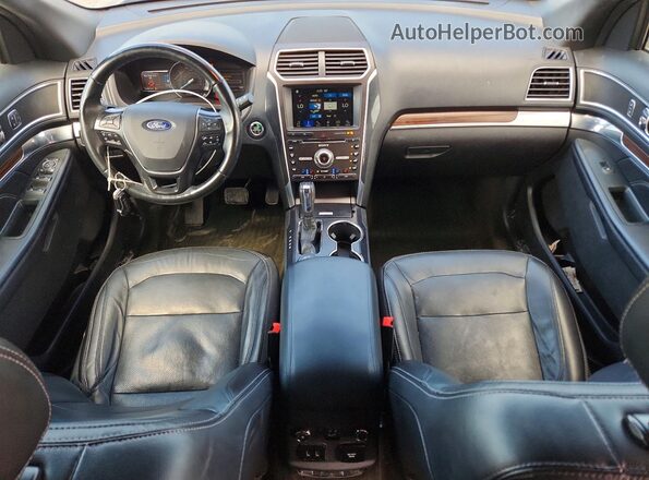 1FM5K8F82HGC93975 2017 FORD EXPLORER Black Dashboard view