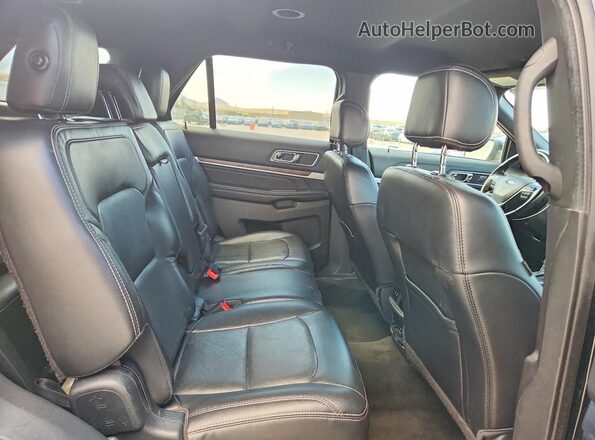 1FM5K8F82HGC93975 2017 FORD EXPLORER Black Rear seats view