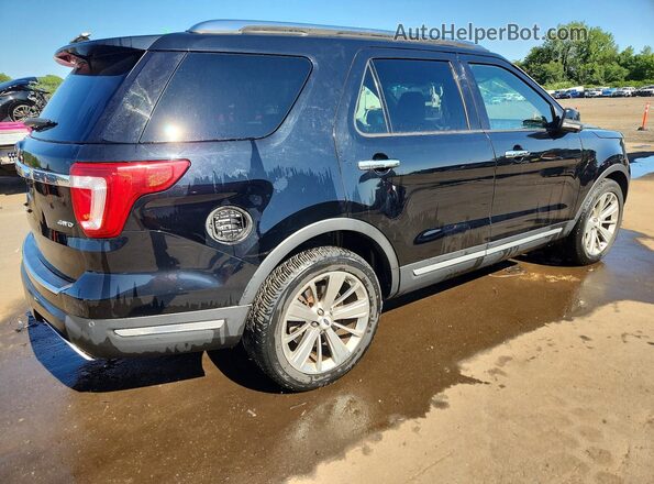 1FM5K8F82JGA70714 2018 FORD EXPLORER Black Trasero derecho