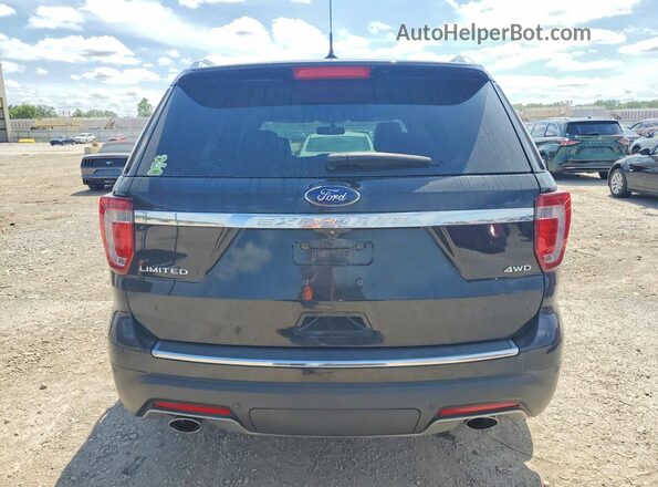 1FM5K8F82KGA11549 2019 FORD EXPLORER Black Вид ззаду