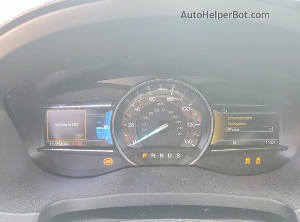 1FM5K8F82KGA11549 2019 FORD EXPLORER Black Вид щитка приладів