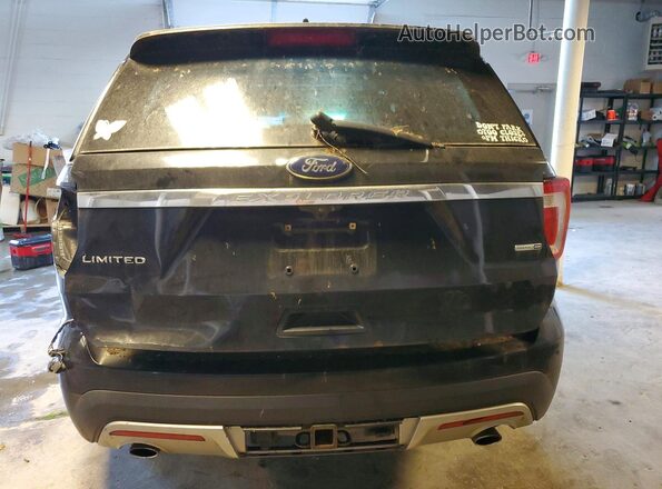 1FM5K8F83GGB04099 2016 FORD EXPLORER Black Widok z tyłu