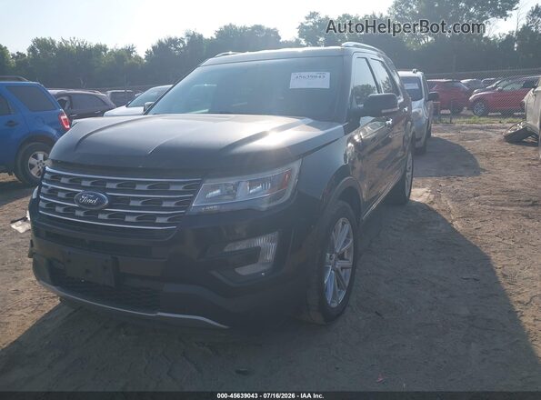 1FM5K8F83GGC49286 2016 FORD EXPLORER Black Vista tres cuartos delantera izquierda