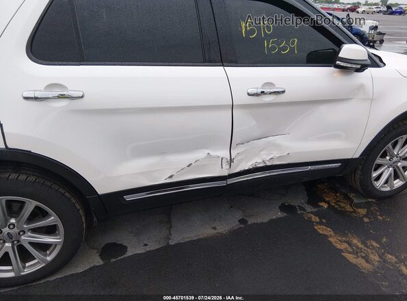1FM5K8F83HGC38807 2017 FORD EXPLORER White Vista frontal