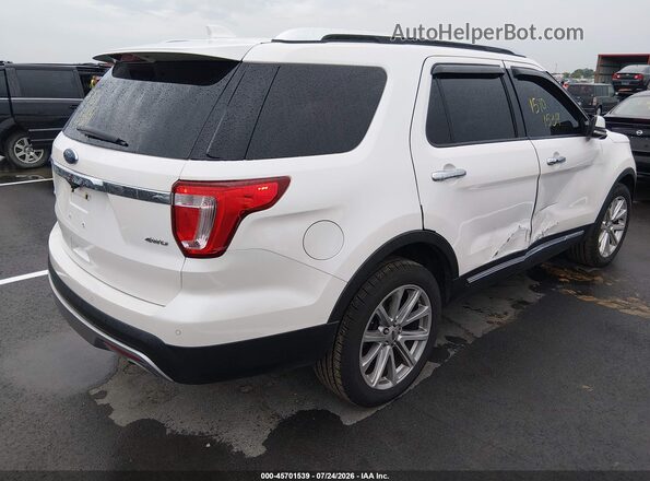 1FM5K8F83HGC38807 2017 FORD EXPLORER White Trasero derecho
