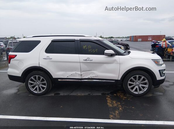 1FM5K8F83HGC38807 2017 FORD EXPLORER White Vista interior trasera