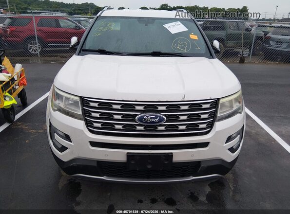 1FM5K8F83HGC38807 2017 FORD EXPLORER White Vista del cuadro de instrumentos