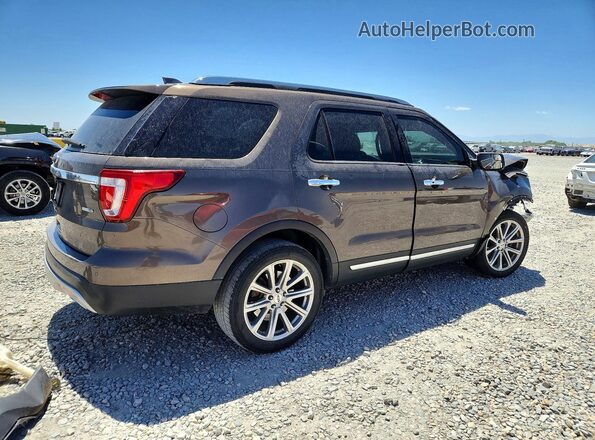 1FM5K8F84GGC89439 2016 FORD EXPLORER Brown Հետևի աջ