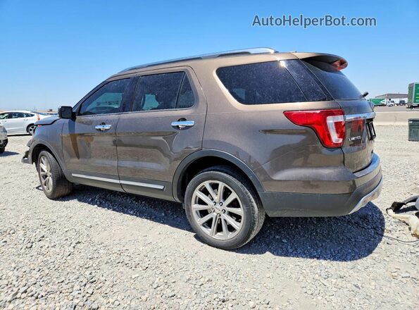 1FM5K8F84GGC89439 2016 FORD EXPLORER Brown Հետևի ձախ