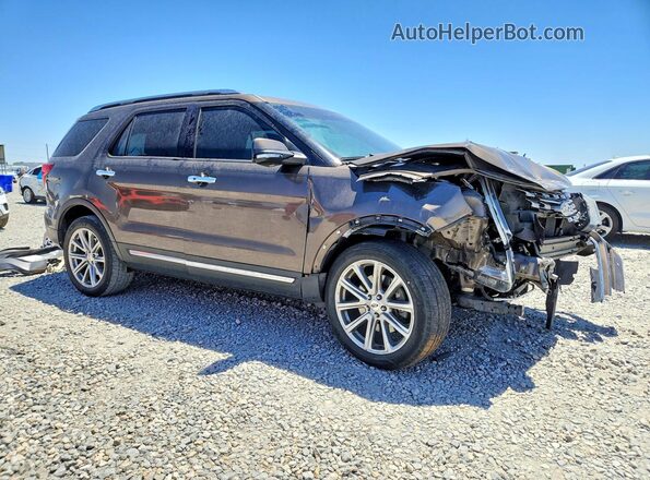 1FM5K8F84GGC89439 2016 FORD EXPLORER Brown Առջևի աջ
