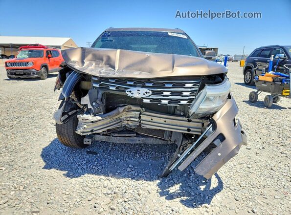 1FM5K8F84GGC89439 2016 FORD EXPLORER Brown Դիմացի տեսք