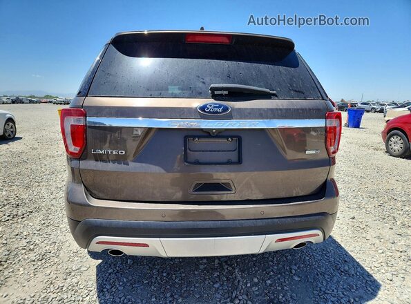 1FM5K8F84GGC89439 2016 FORD EXPLORER Brown Հետևի տեսք