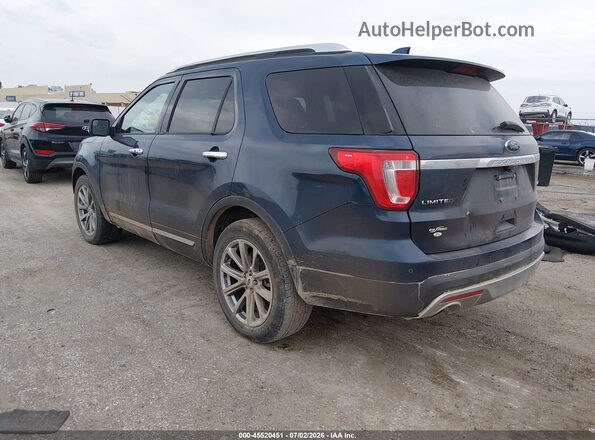 1FM5K8F84HGC22647 2017 FORD EXPLORER Синий Задняя левая четверть