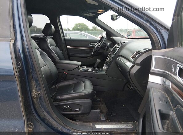 1FM5K8F84HGC22647 2017 FORD EXPLORER Синий Вид салона спереди