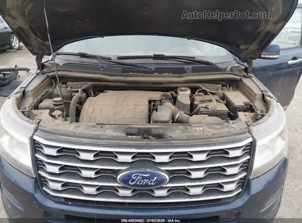 1FM5K8F84HGC22647 2017 FORD EXPLORER Синий Вид сзади
